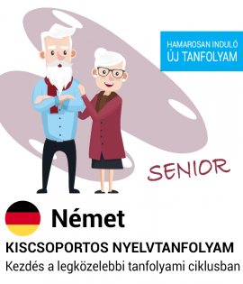 Német csoportos Senior nyelvtanfolyam